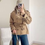 ترنچ کت یقه ایستاده (یقه سه مدله)