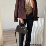 بارونی یقه انگلیسی Brown